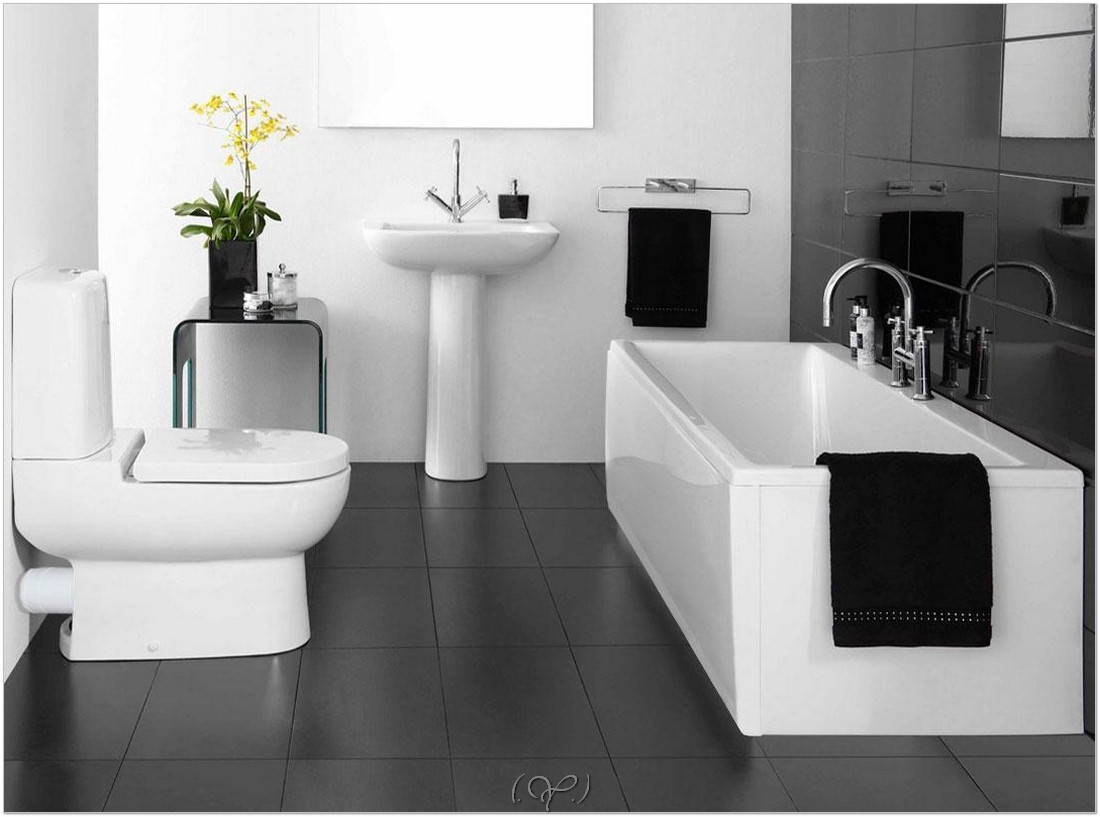 Design bilik air kecil terbaik dengan tema putih kontemporari