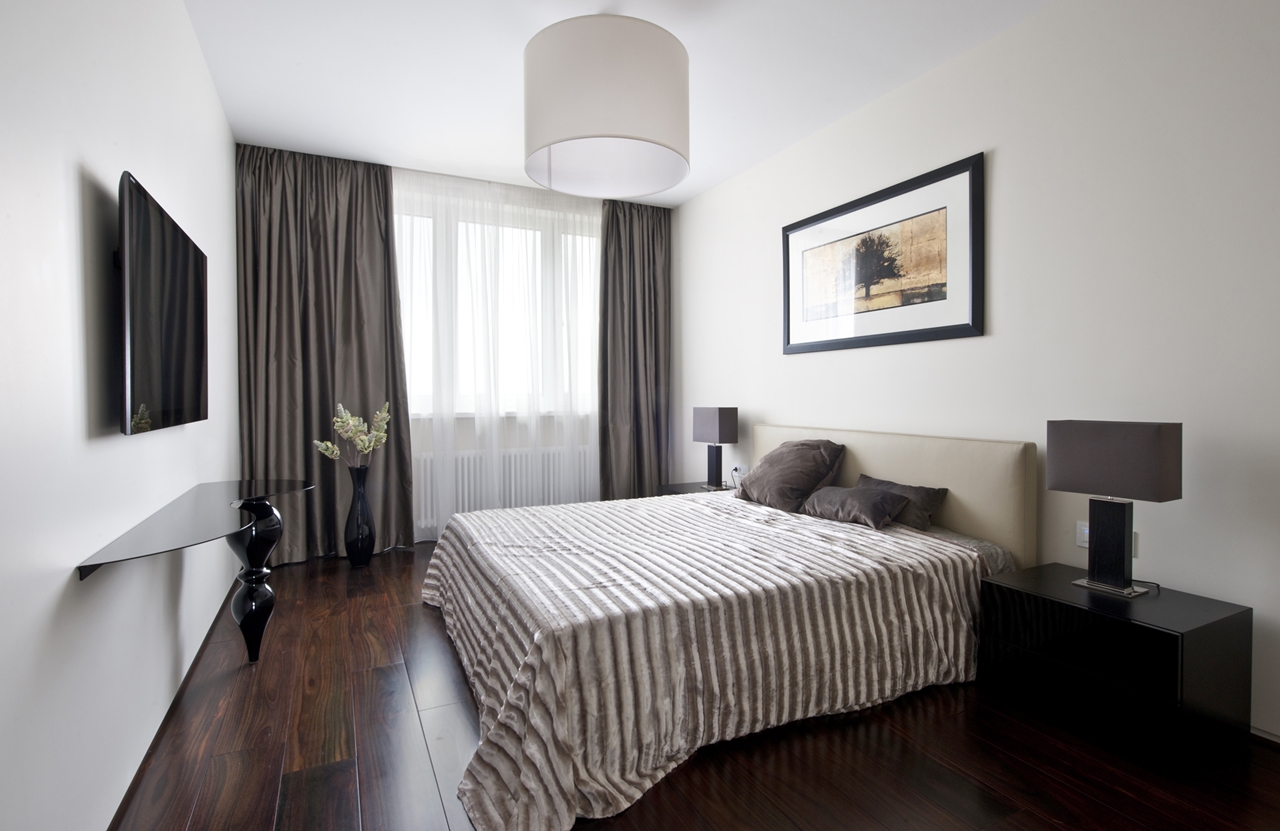 Hiasan bilik tidur Inspirasi moden dengan warna lembut