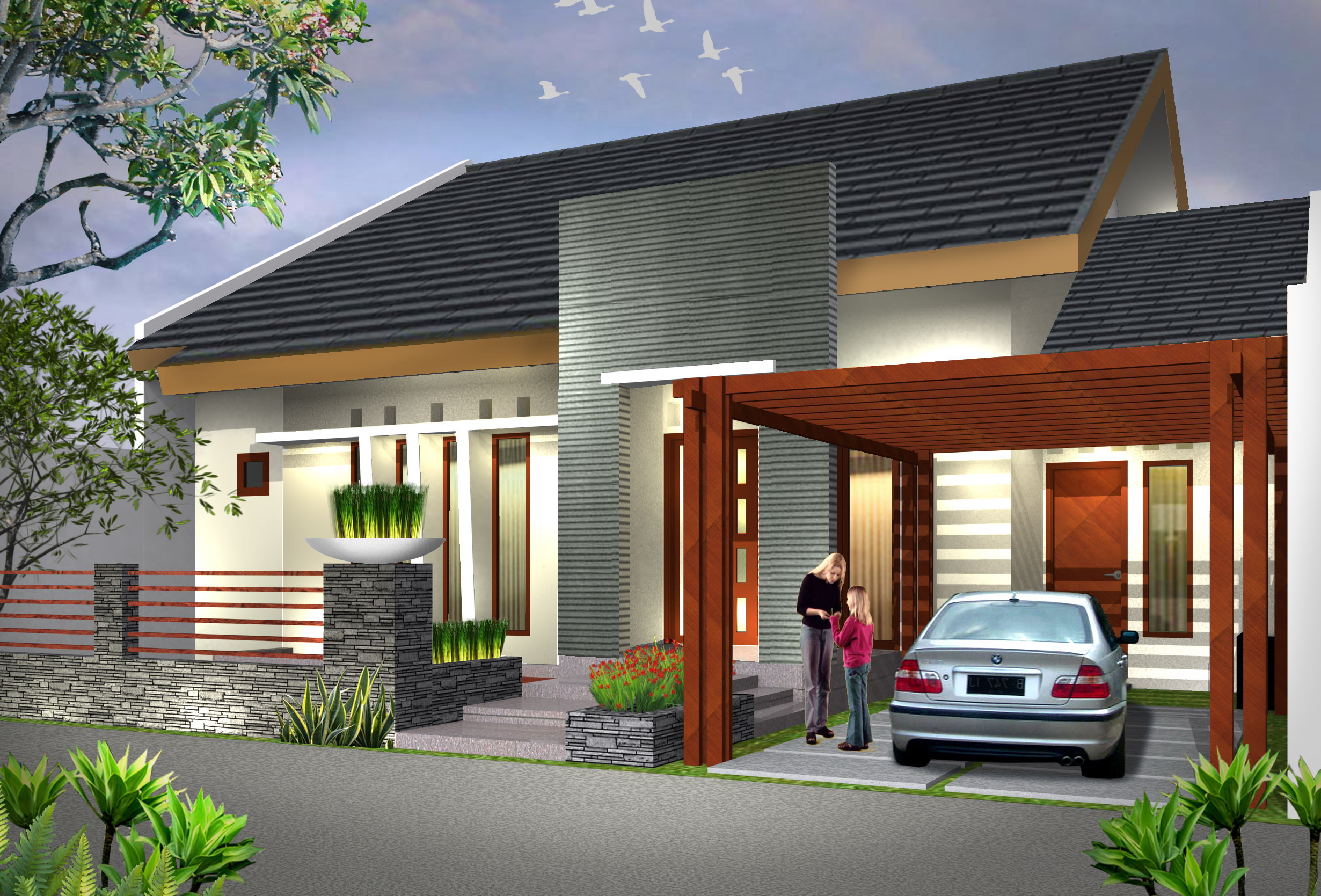 Reka Bentuk Rumah Kampung Moden Simple - 25 Kemewahan Design Rumah