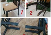Cara buat kerusi kayu panjang atau sofa guna kerusi meja makan terpakai