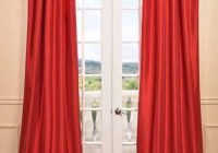 Contoh langsir tingkap warna merah idea hiasan dalaman rumah moden