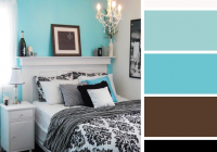 Dekorasi bilik tidur warna hitam putih dan biru