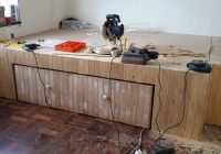 Home office yang dibuat dari kayu