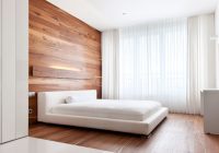 Rekaan bilik tidur minimalis dengan warna putih dan kayu