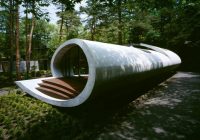 Rekabentuk Shell House oleh Artechnic di Hutan Karuizawa Jepun (6)