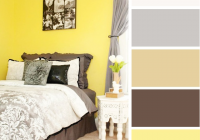 Warna bilik tidur Kuning Lemon & Kelabu