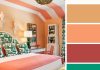Warna bilik tidur Peach dan Hijau