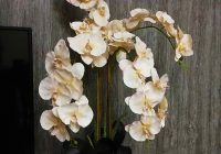 cara gubahan orkid step 7