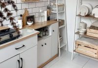 deko dapur putih kayu