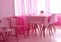 deko ruang makan pink