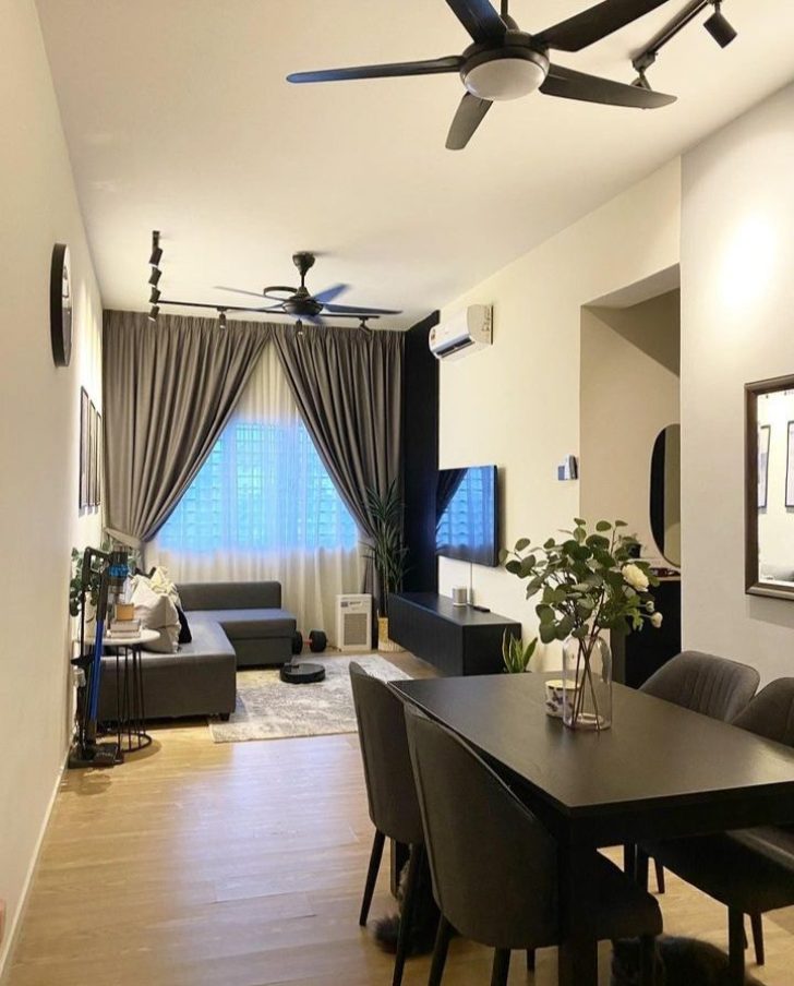 Permalink to Dekorasi Simple Rumah Pertama Apartment Selangorku Tema Grey, Hitam & Putih
