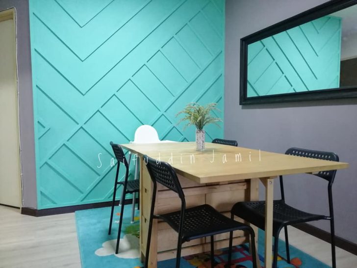 Permalink to Kejutan Untuk Isteri, Hasil DIY Dinding ‘Viral’ Accent Wall Kos Bawah RM 200
