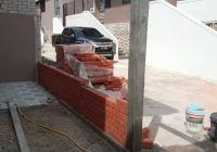 proses bina tembok bata merah (5)