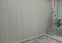 proses diy accent wall