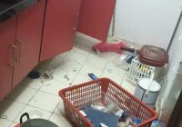 proses makeover ruang laundry